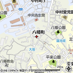 神奈川県横浜市南区八幡町70周辺の地図