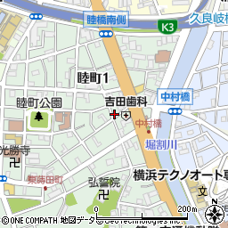 リパーク横浜睦町１丁目駐車場周辺の地図