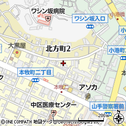 グループホーム 桐ノ木・本牧周辺の地図