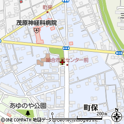 茂原市総合市民センター公衆トイレ周辺の地図