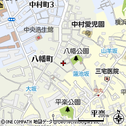 神奈川県横浜市南区八幡町34-11周辺の地図