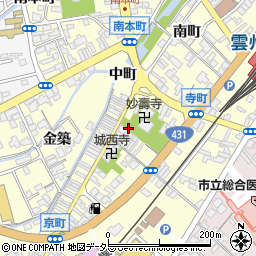 松の家出店周辺の地図