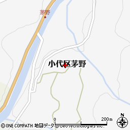 兵庫県美方郡香美町小代区茅野431周辺の地図