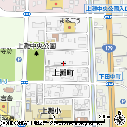 鳥取県倉吉市上灘町周辺の地図