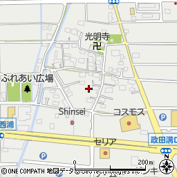 岐阜県本巣市政田1487周辺の地図