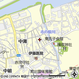 島根県松江市東灘周辺の地図