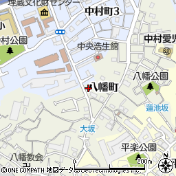 神奈川県横浜市南区八幡町68周辺の地図