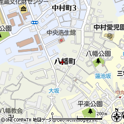 神奈川県横浜市南区八幡町66周辺の地図