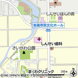 本巣市民文化ホール周辺の地図