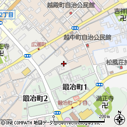 鳥取県倉吉市広瀬町周辺の地図