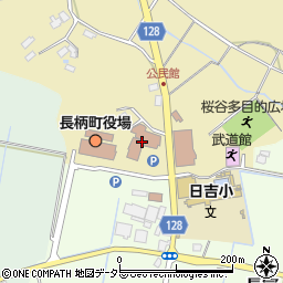 長柄町役場教育委員会　事務局・学校教育課周辺の地図