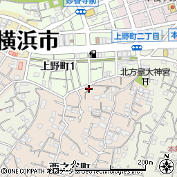 神奈川県横浜市中区西之谷町69周辺の地図