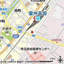 島根県出雲市平田町2207-6周辺の地図
