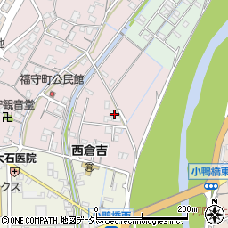 鳥取県倉吉市福守町周辺の地図