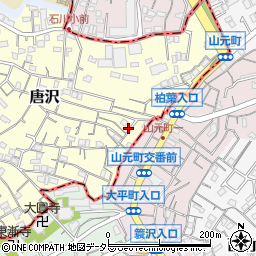 神奈川県横浜市南区唐沢71周辺の地図