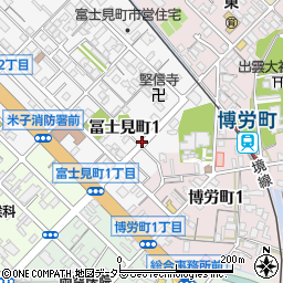 鳥取県米子市冨士見町1丁目周辺の地図