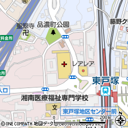 ダイソー東戸塚西口プラザ店周辺の地図