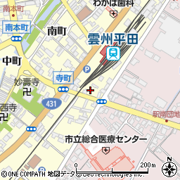 島根県出雲市平田町2204-1周辺の地図