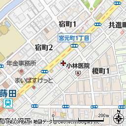 神奈川県横浜市南区宮元町2丁目29周辺の地図