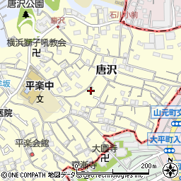 神奈川県横浜市南区唐沢80周辺の地図
