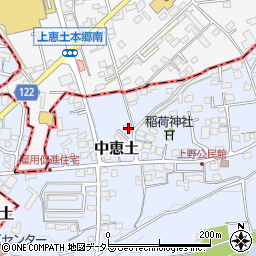 岐阜県可児市中恵土1704周辺の地図