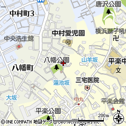 神奈川県横浜市南区八幡町22-1周辺の地図
