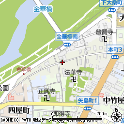 岐阜県岐阜市本町周辺の地図