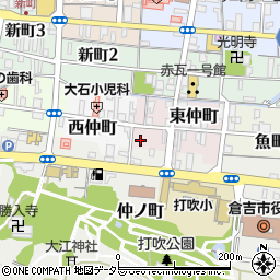 鳥取県倉吉市東仲町2621周辺の地図