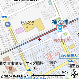 袖ケ浦駅前第１駐車場周辺の地図