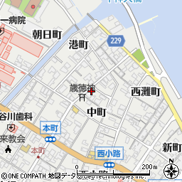 島根県安来市安来町中町1088周辺の地図