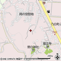 島根県松江市乃白町周辺の地図
