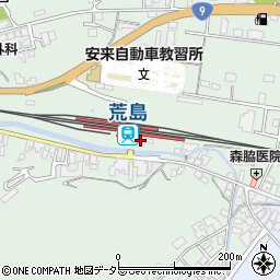 荒島駅前自転車駐車場管理事務所周辺の地図