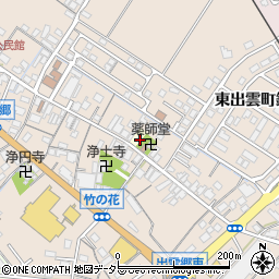島根県松江市町東周辺の地図