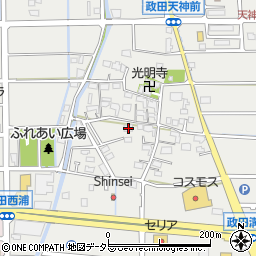 岐阜県本巣市政田1462周辺の地図