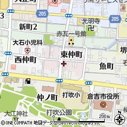 鳥取県倉吉市東仲町2598周辺の地図