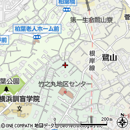 神奈川県横浜市中区竹之丸141周辺の地図
