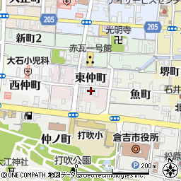 鳥取県倉吉市東仲町2589周辺の地図
