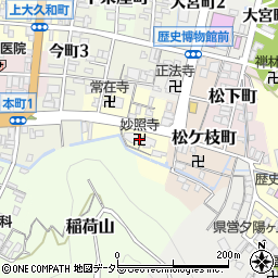 妙照寺周辺の地図