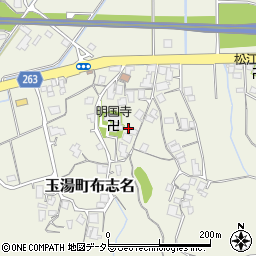 島根県松江市玉湯町布志名214周辺の地図