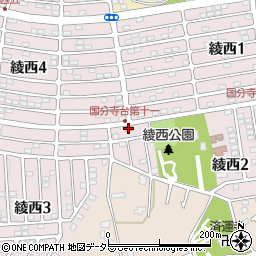 ヤマザキＹショップ綾西阿部店周辺の地図