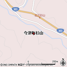 滋賀県高島市今津町杉山周辺の地図