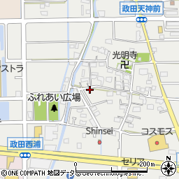 岐阜県本巣市政田1356周辺の地図