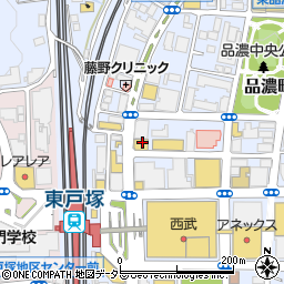 牛角 東戸塚店周辺の地図