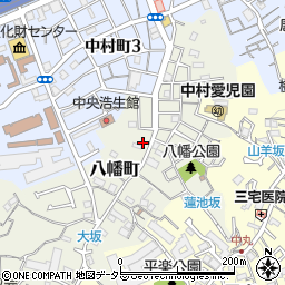 神奈川県横浜市南区八幡町59周辺の地図