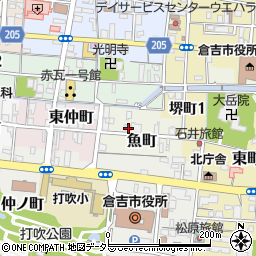 鳥取県倉吉市魚町2521周辺の地図
