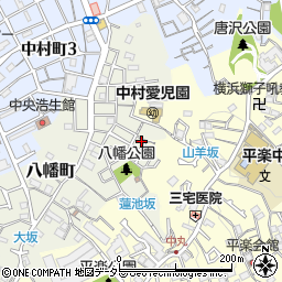神奈川県横浜市南区八幡町20周辺の地図