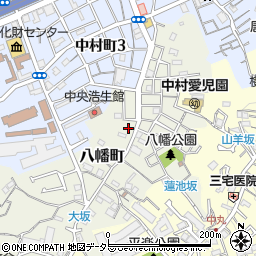 神奈川県横浜市南区八幡町58周辺の地図