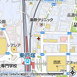 松屋東戸塚東口店周辺の地図