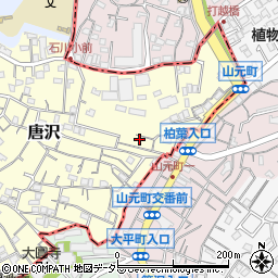 神奈川県横浜市南区唐沢12周辺の地図