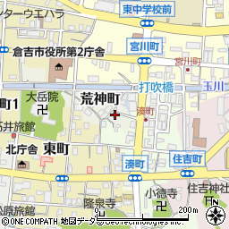 鳥取県倉吉市荒神町周辺の地図